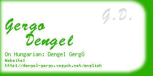 gergo dengel business card